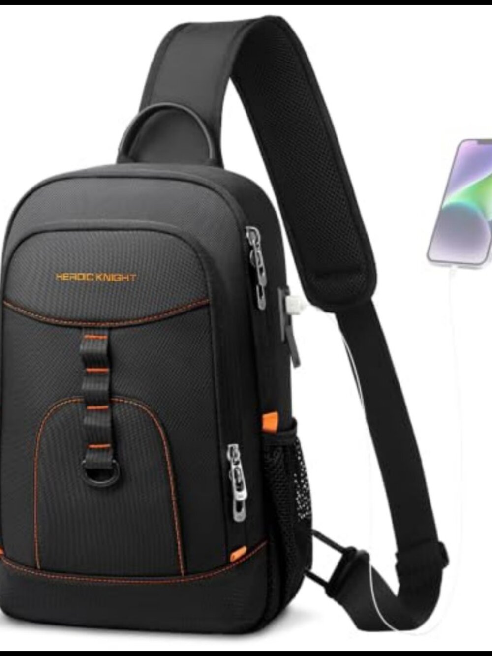 Crossbody Sling Bag Fits 11.3" iPad Lightweight 10L Hiking Daypack